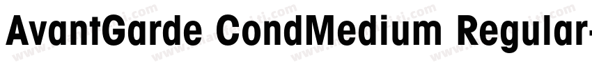 AvantGarde CondMedium Regular字体转换
